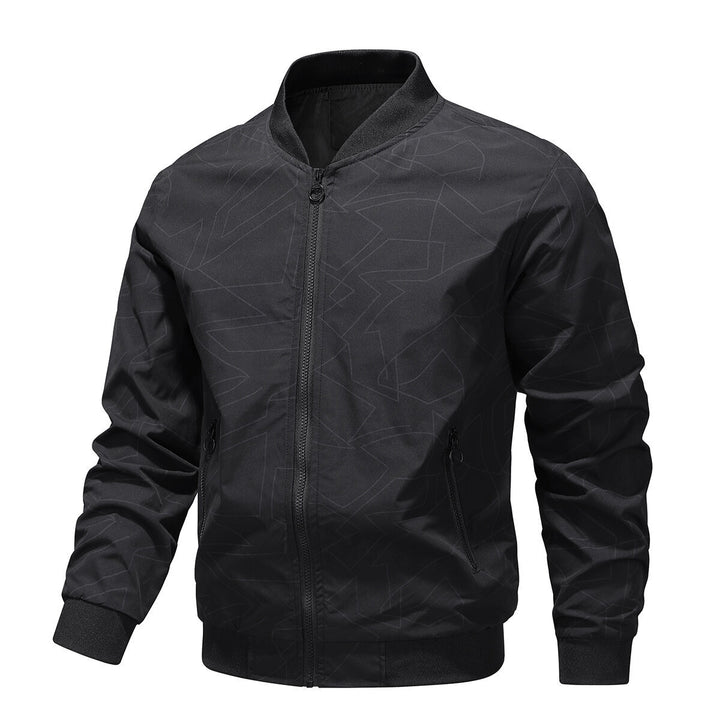 Herren Modische Bomberjacke mit Struktur Echo Archiv