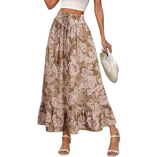 Damen Jumpsuit mit floralem Druck und elastischer Taillierung Echo Archiv