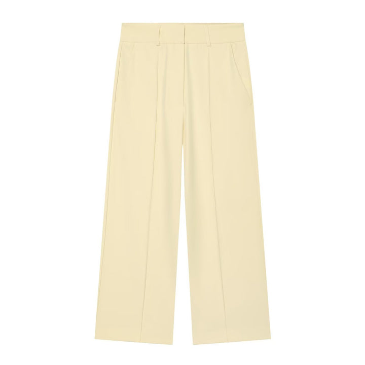 Damen Weite High‑Waist Hose mit Bügelfalte, hohem Bund und Gürtelschlaufen Echo Archiv