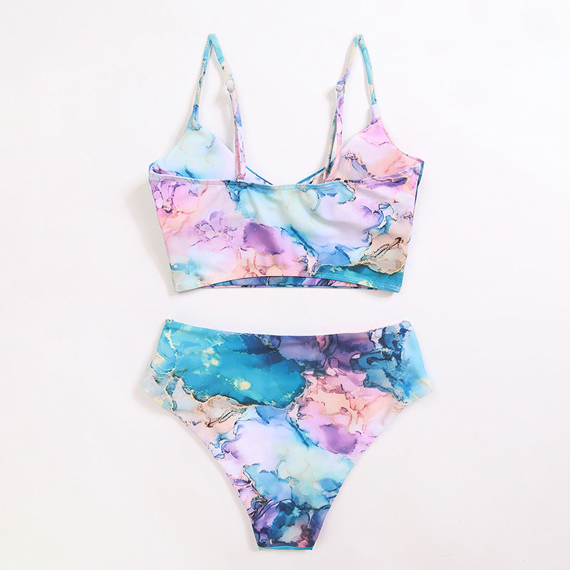 Damen Bikini-Set mit elegantem Wellenmuster Echo Archiv