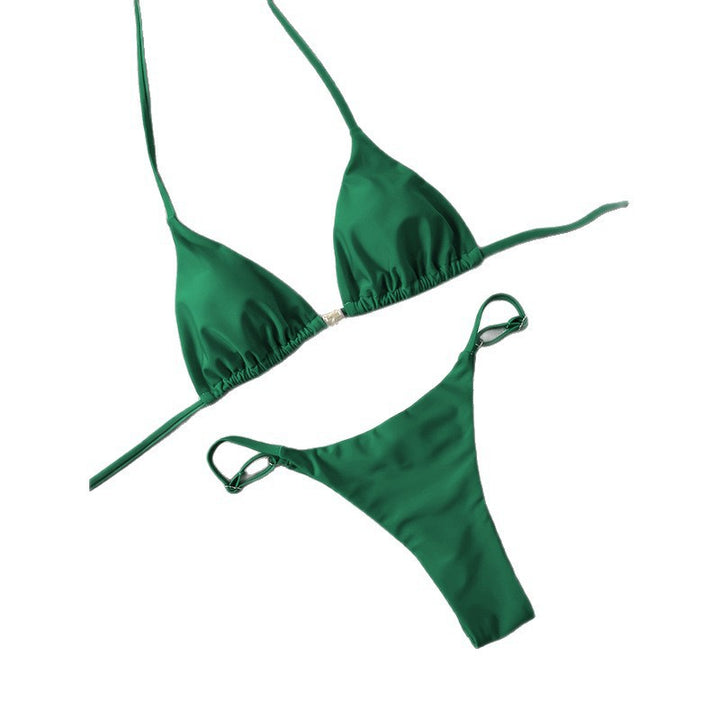 Damen Triangel-Bikini mit verstellbaren Trägern und elegantem Schmuckdetail Echo Archiv