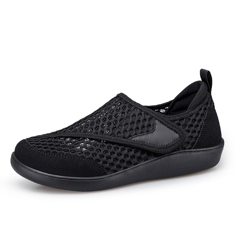 Unisex nan atmungsaktiver Netz-Slipper mit verstellbarem Klettverschluss und viskoelastischem Fußbett Echo Archiv
