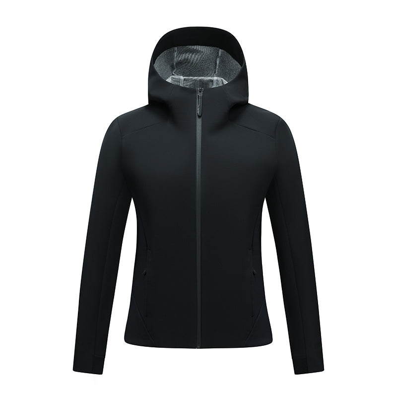 Damen Taillierte Softshelljacke mit Kapuze und Fleecefutter Echoarchiv
