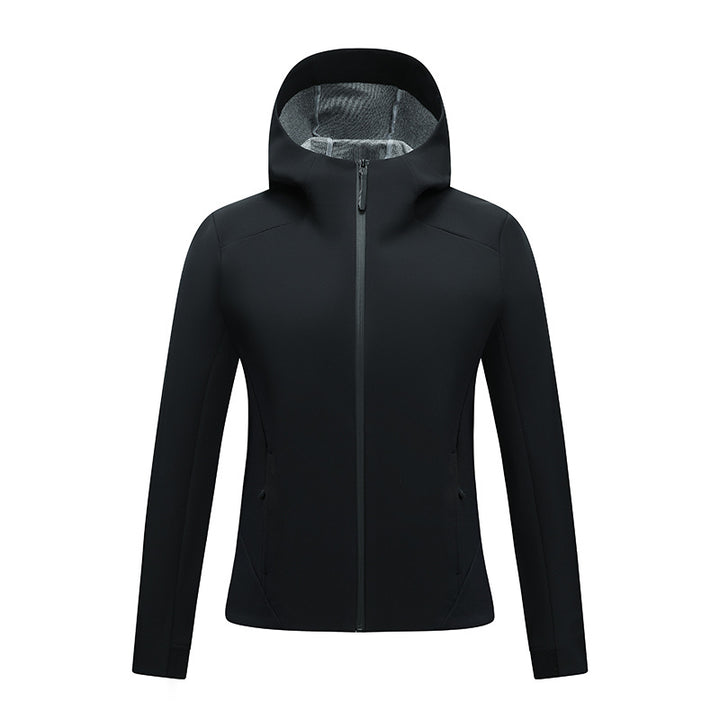 Damen Taillierte Softshelljacke mit Kapuze und Fleecefutter Echoarchiv