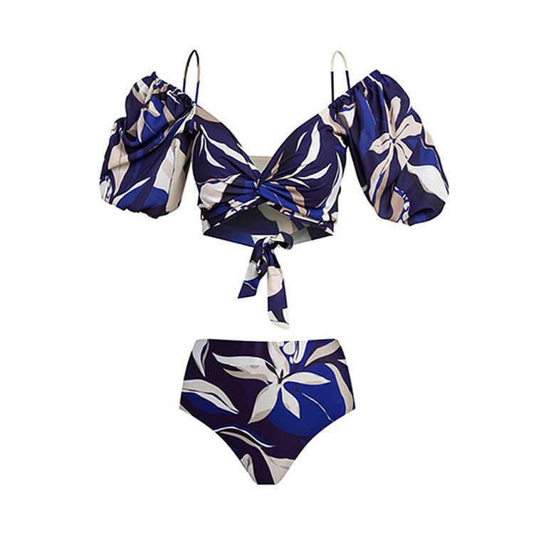 Damen Bikiniset mit elegantem Oberteil und fließendem Maxiröckchen Echo Archiv