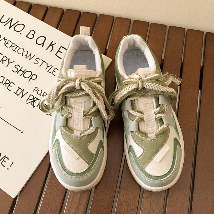 Damen Sportliche Plateau Sneakers mit einzigartigem Design und atmungsaktiver Oberflächenstruktur Echo Archiv