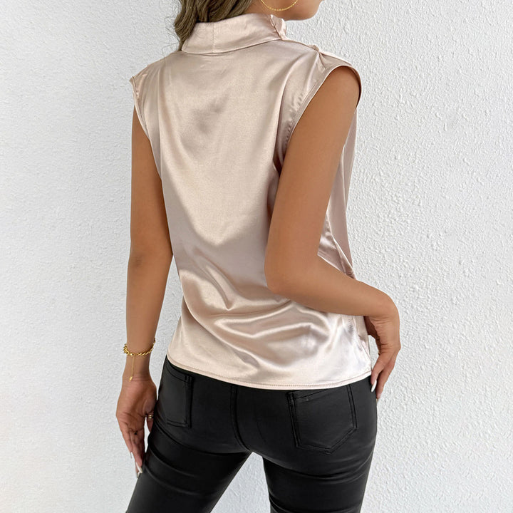 Damen Satin-Wickeloberteil mit elegantem Schnitt und modernen Details Echo Archiv