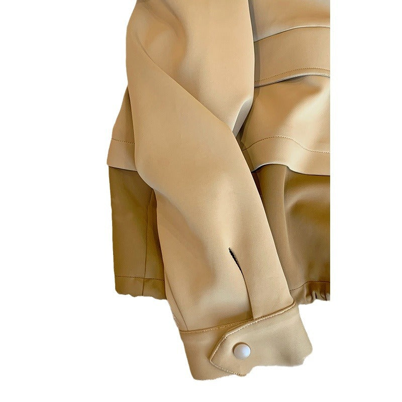 Damen Moderne Übergangsjacke mit hohem Kragen Echoarchiv