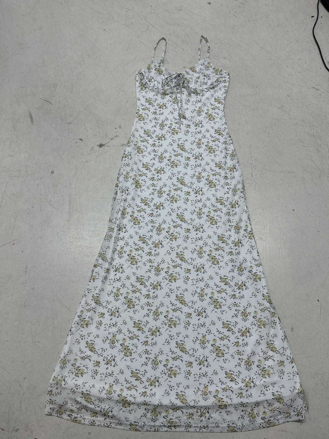 Damen Exquisites Trägerkleid mit floralem Muster und bindbarem Dekolleté Echo Archiv