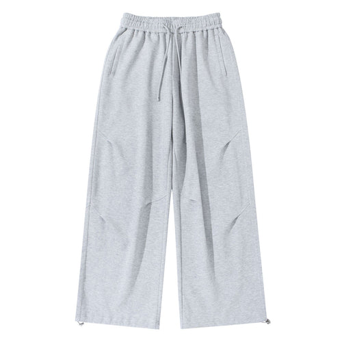Unisex Weite French‑Terry Sweatpant mit elastischem Tunnelzugbund, Seitentaschen und verstellbarem Saum Echoarchiv