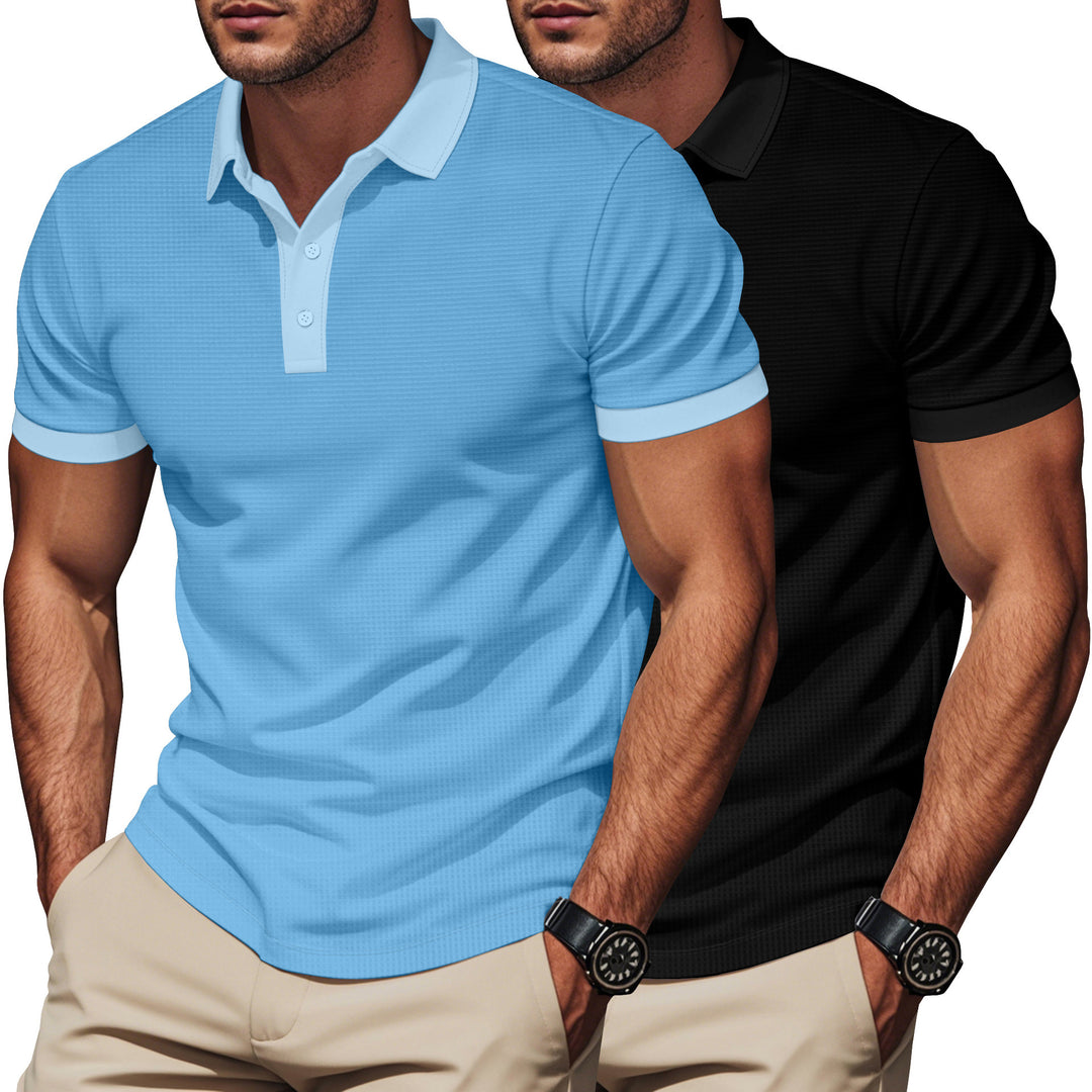 Herren Polo-Shirt mit strukturiertem Design und komfortablem Kragen Echoarchiv