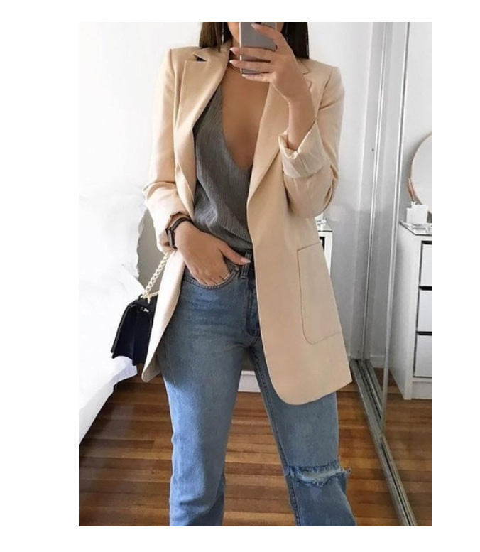 Damen eleganter Blazer mit tailliertem Schnitt und praktischen Taschen Echo Archiv