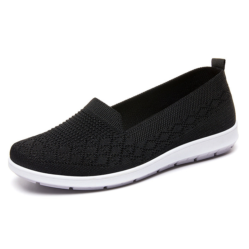 Damen nan leichter gestrickter Slip-On Komfort-Walking-Sneaker mit atmungsaktivem 3D-Strickoberteil und flexibler Leichtlaufsohle Echo Archiv