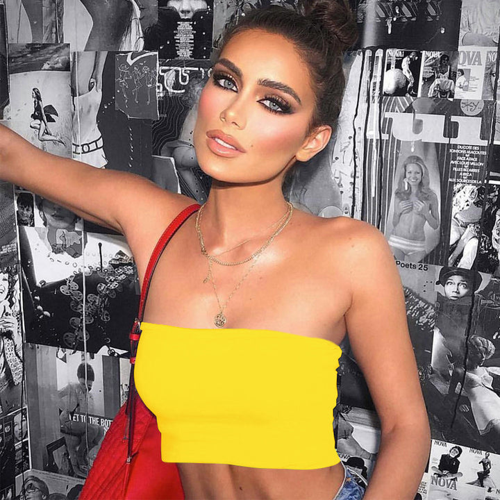Damen Bandeau-Top aus elastischem Material mit figurformendem Schnitt Echo Archiv