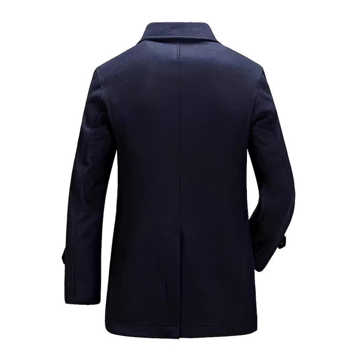 Herren eleganter doppelter Knopfmantel Echoarchiv