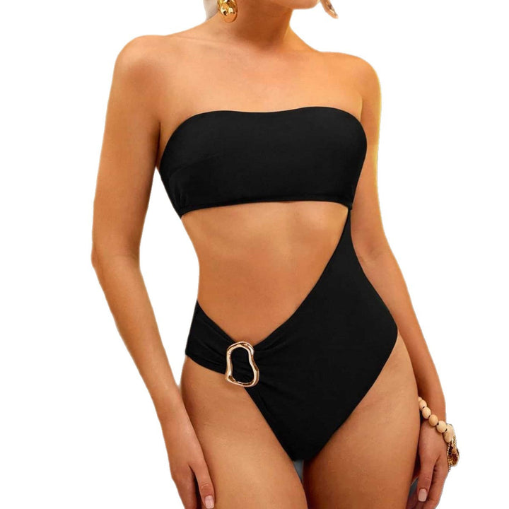 Damen Einteiliger Badeanzug mit einzigartigem Cut-Out und dekorativem Ring-Detail Echo Archiv