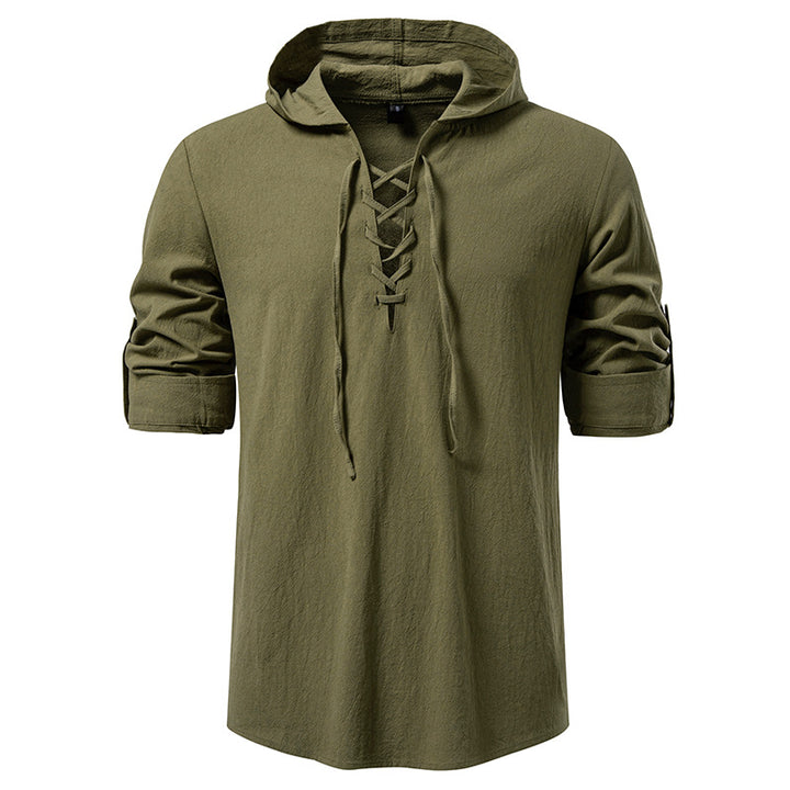 Herren Kapuzentop mit einzigartigem Schnürdesign Echoarchiv
