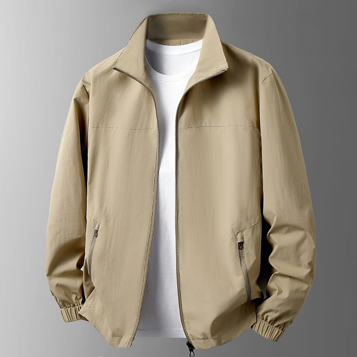 Herren Leichte Übergangsjacke mit hohem Kragen und praktischen Taschen Echo Archiv