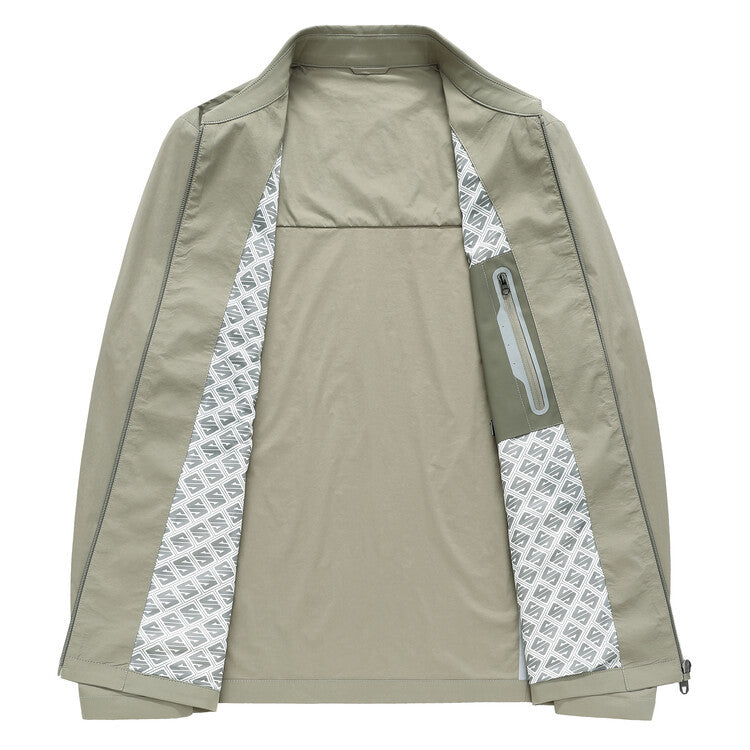 Herren leichte Übergangsjacke im minimalistischen Stil Echoarchiv
