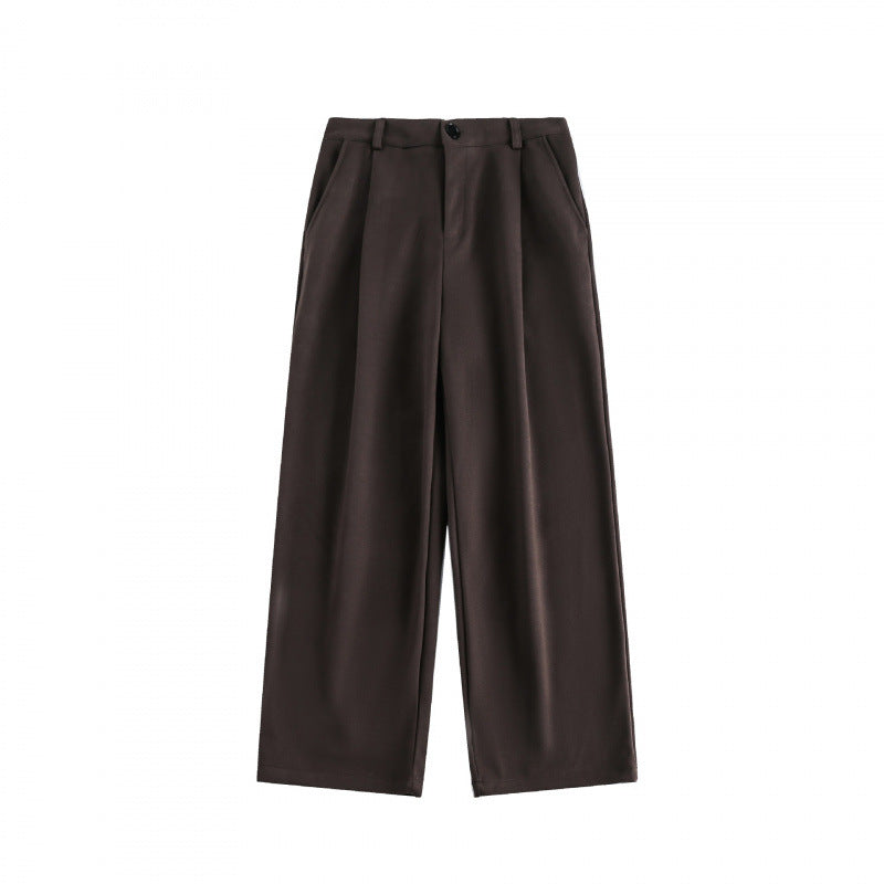Damen Weite High-Waist-Hose mit Bundfalten und weitem Bein Echo Archiv
