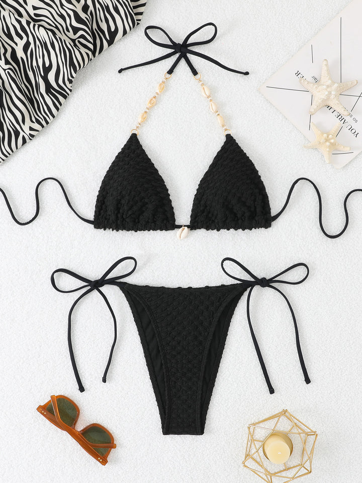 Damen Geflochtener Bikinis mit charmanten Details Echo Archiv