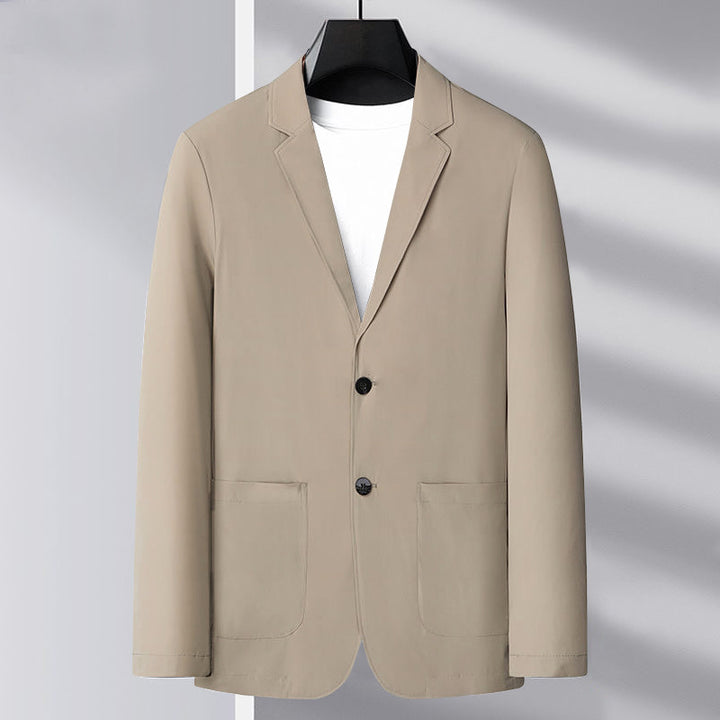 Herren Slim Fit Blazerjacke aus atmungsaktivem Stoff Echoarchiv