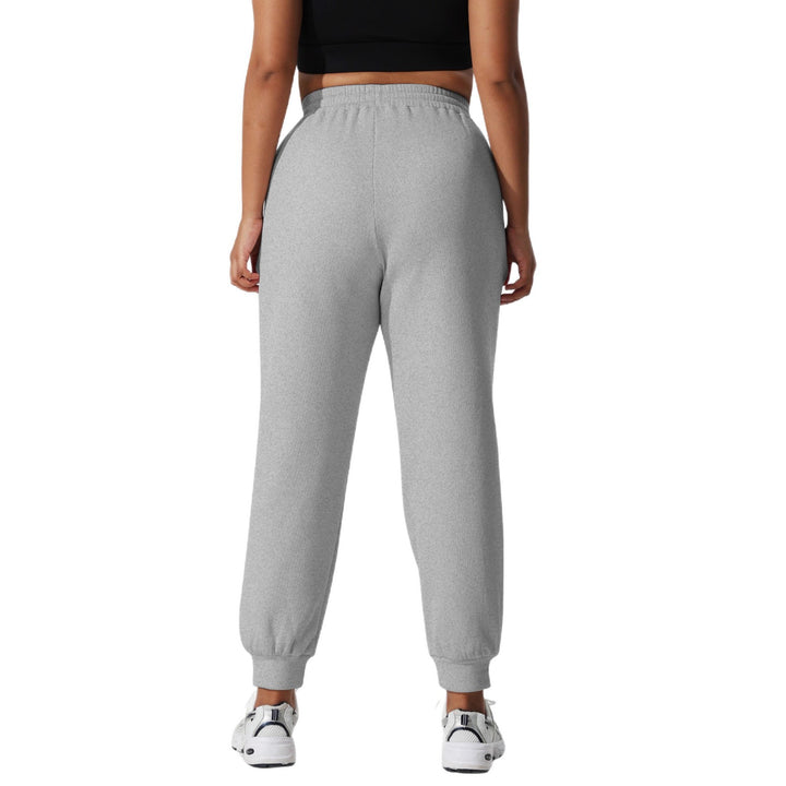Damen High-Waist Shaping-Jogpant aus Rippfleece mit Taschen echoarchiv-