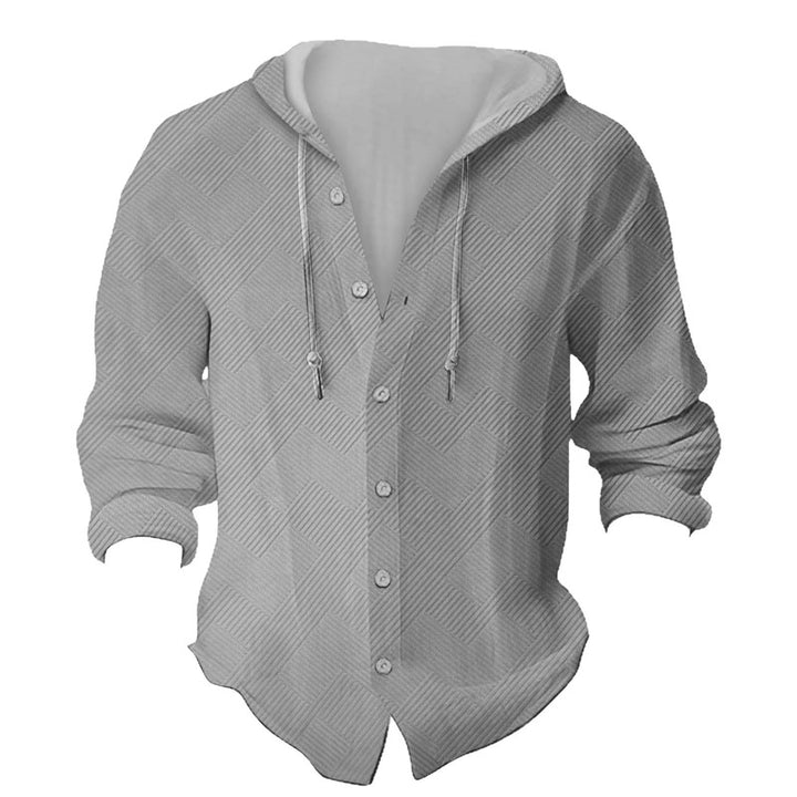 Herren Kapuzenbluse mit strukturiertem Design Echoarchiv