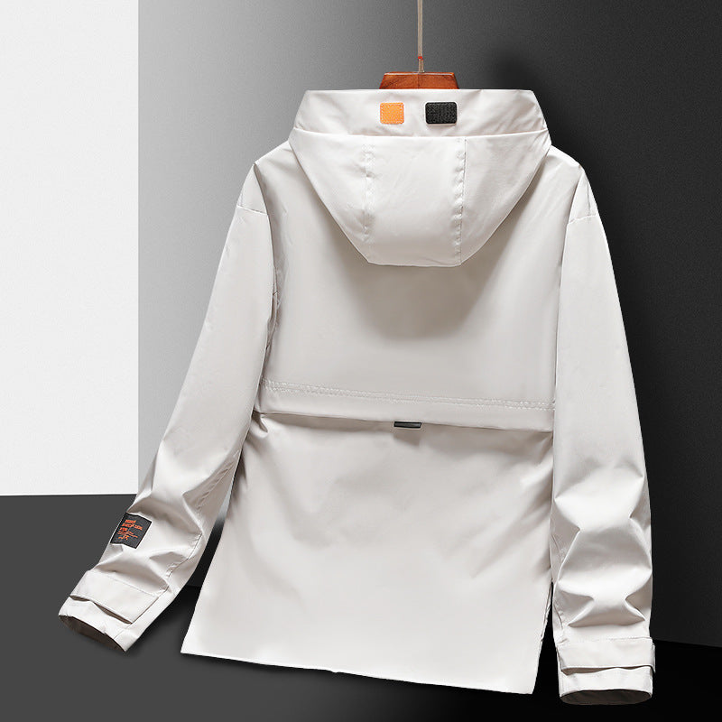 Herren Leichte Utility-Regenjacke mit Kapuze, winddichtem Softshell und reflektierenden Einsätzen Echo Archiv