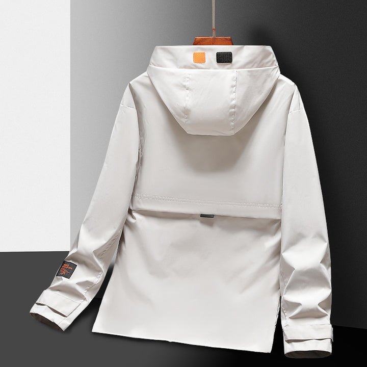 Herren Leichte Utility-Regenjacke mit Kapuze, winddichtem Softshell und reflektierenden Einsätzen Echo Archiv