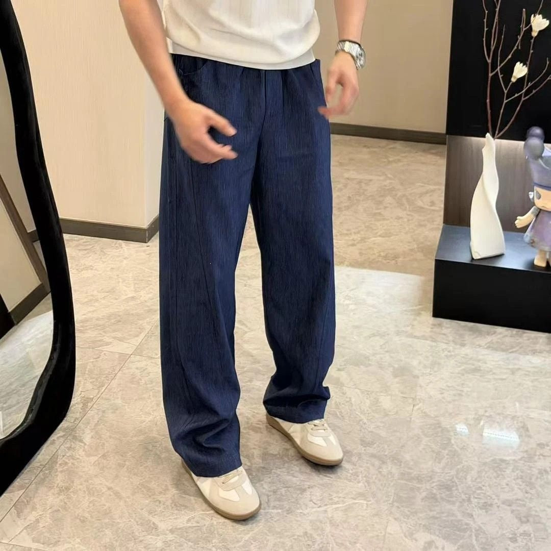 Herren Trendige Weitgeschnittene Denim-Hose Echo Archiv