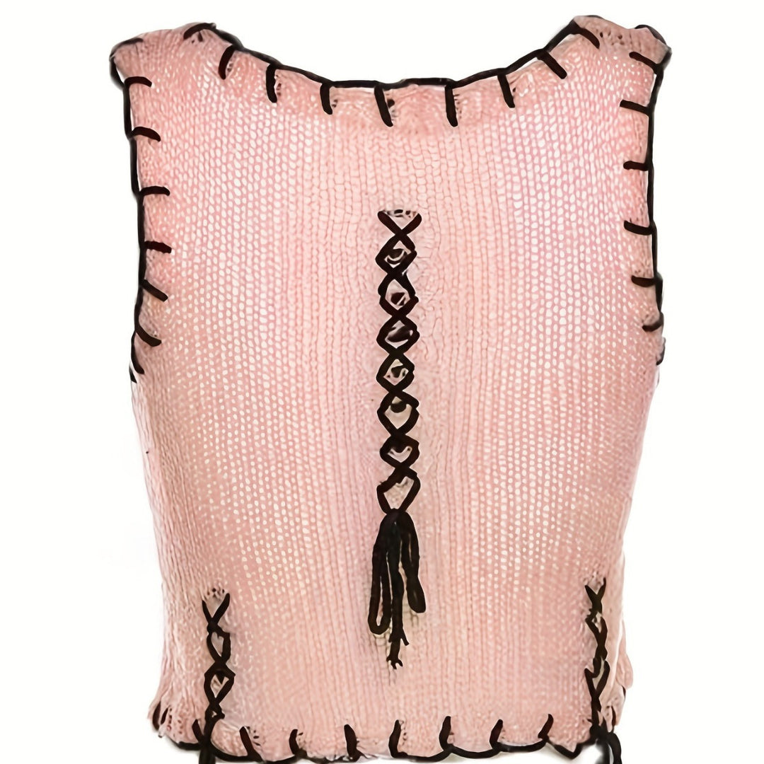Damen luftiger Strickpulli mit dekorativen Nähten Echo Archiv
