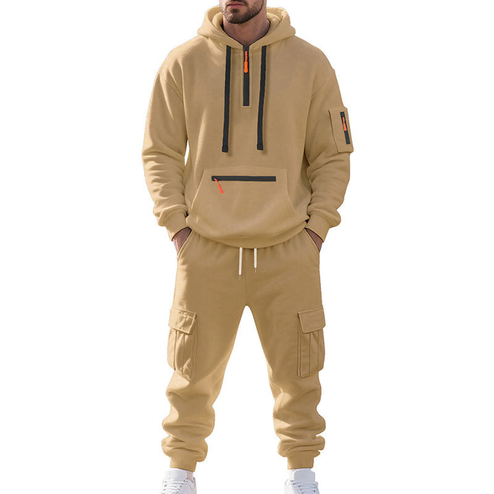 Herren sportliches Hoodie- und Cargo-Hosen-Set Echoarchiv
