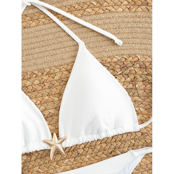 Damen Triangel-Bikini-Set mit verstellbaren Trägersystem und eleganter Dekoration Echo Archiv