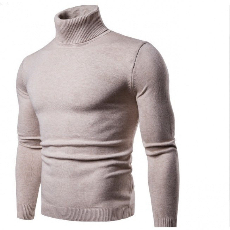 Herren Hochwertiger Rollkragenpullover aus feinem Strick Echoarchiv