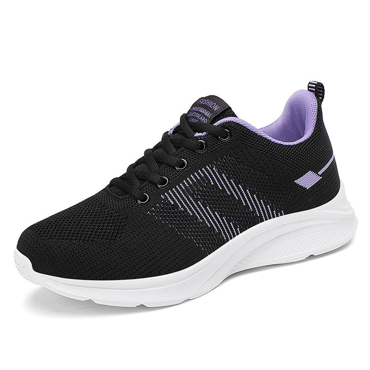 Damen nan leichter Strick-Fitnesssneaker mit nahtlosem Obermaterial, adaptiver EVA-Dämpfung und ergonomischem Fersenpolster Echo Archiv