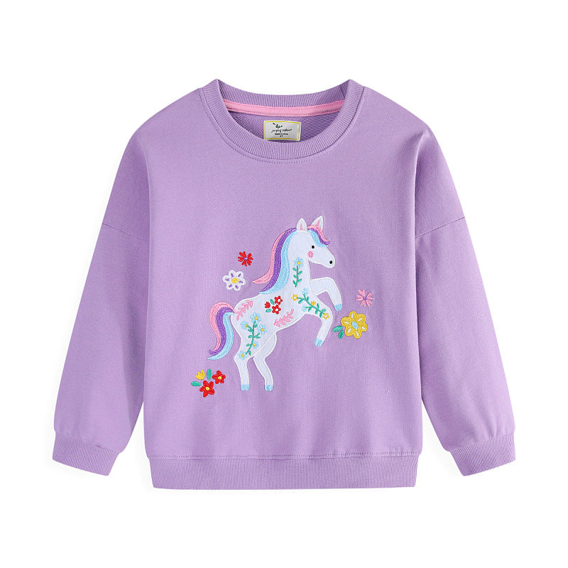 Mädchen Sweatshirt mit buntem Einhorn-Design Echo Archiv