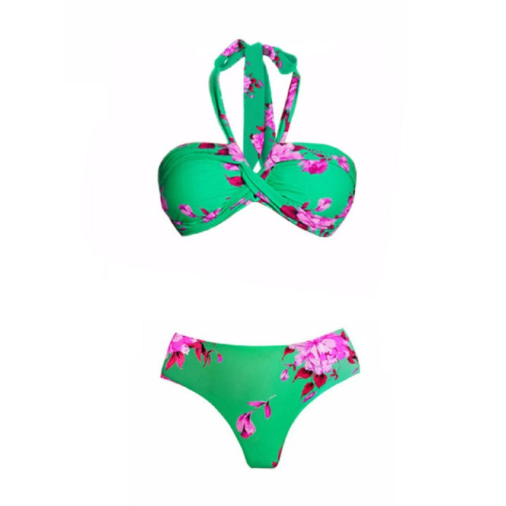 Damen Strand-Bikini-Set mit asymmetrischem Oberteil und elegantem Maxi-Rock Echo Archiv