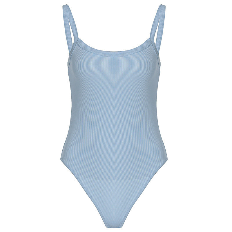 Damen Hochwertiger Body mit feinen Rippdetails Echo Archiv
