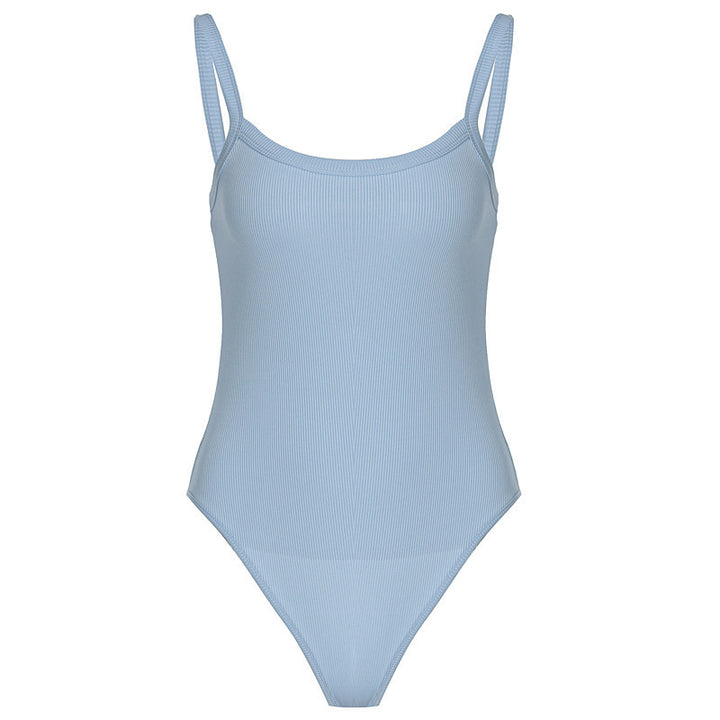 Damen Hochwertiger Body mit feinen Rippdetails Echo Archiv