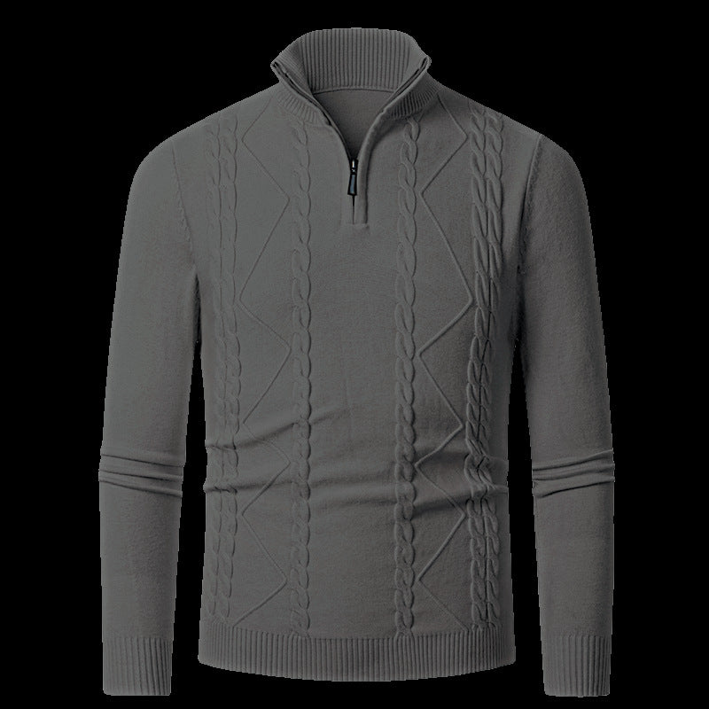 Herren Strickpullover mit modischem Reißverschluss Echoarchiv