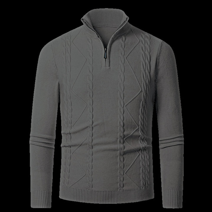Herren Strickpullover mit modischem Reißverschluss Echoarchiv