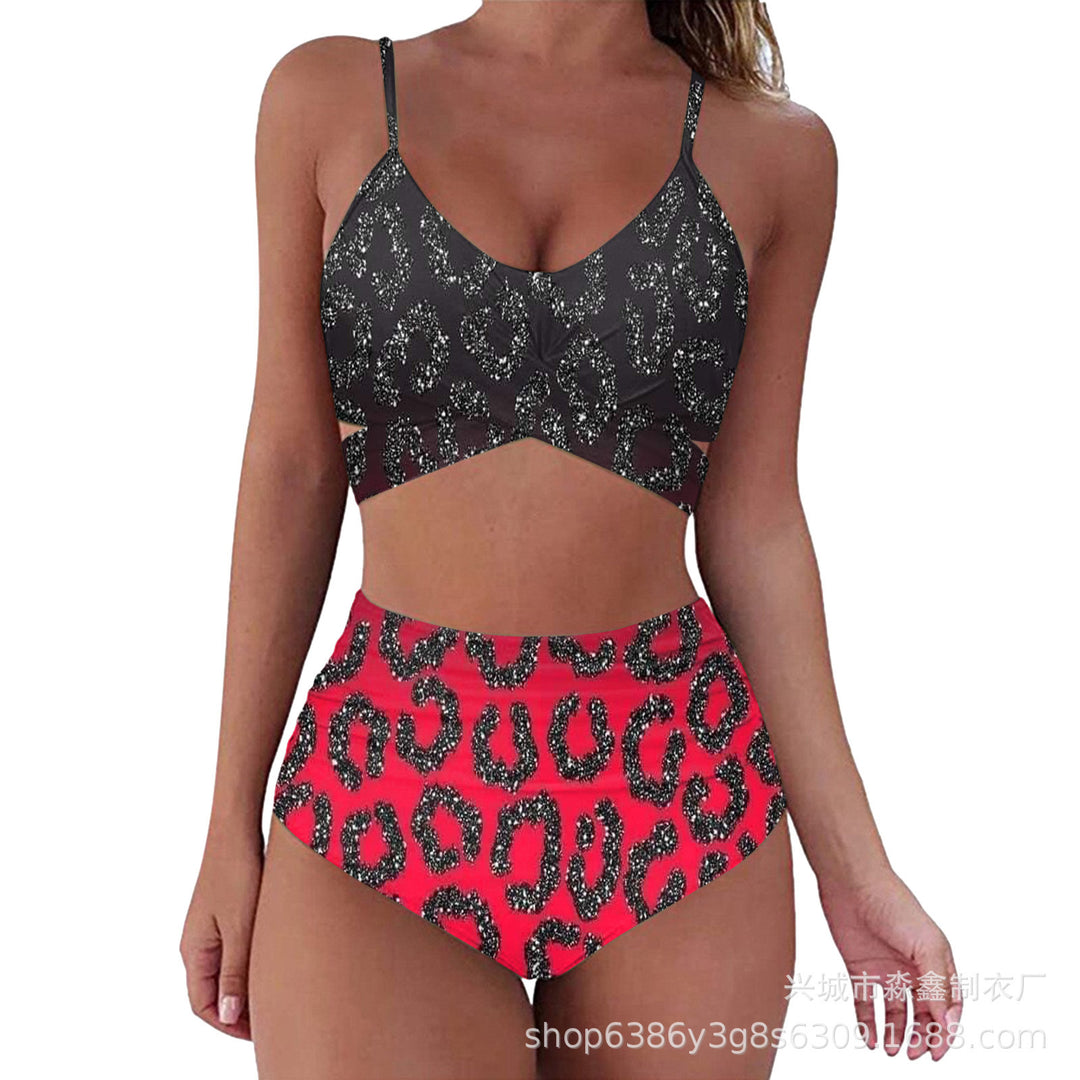 Damen Crop-Top Bikini-Set mit geflochtenem Design Echo Archiv