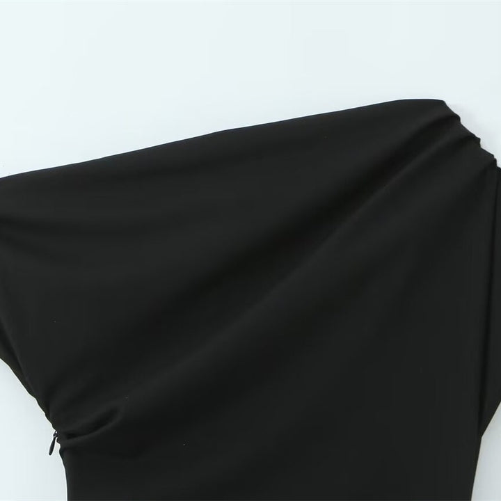 Damen asymmetrisches Cocktailkleid mit drapiertem Design Echo Archiv