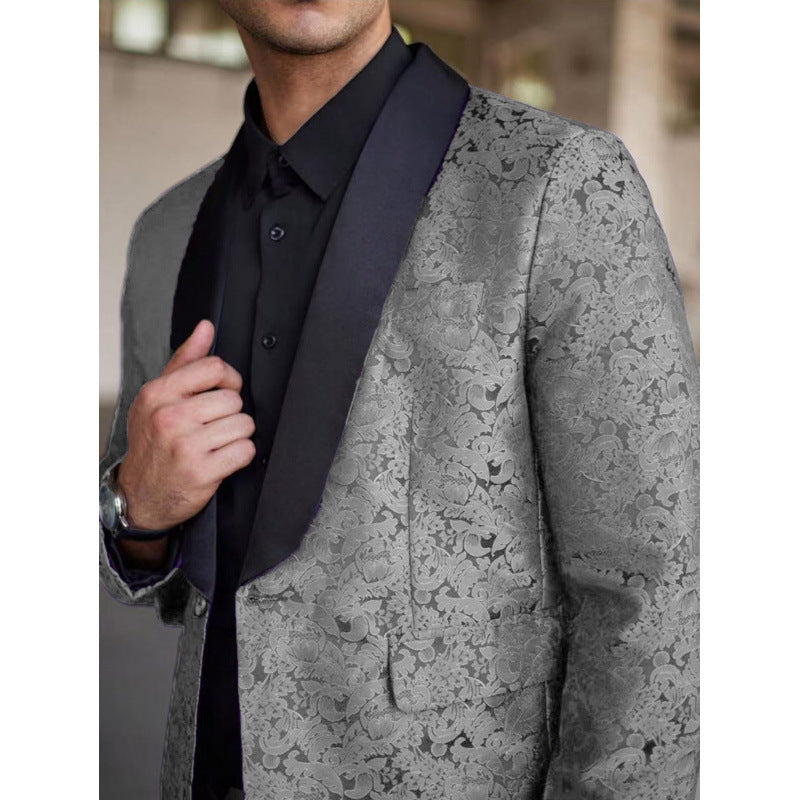 Herren luxuriöser Jacquard-Blazer Echoarchiv