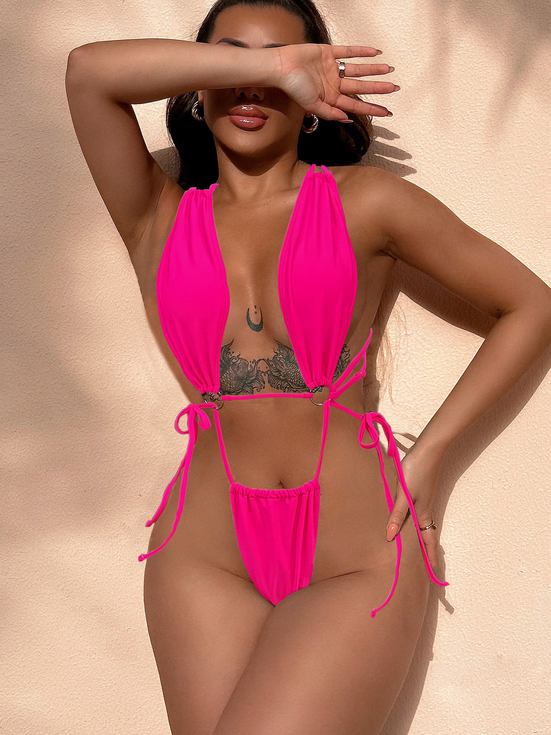 Damen verführerisches Bikiniset mit raffinierten Kordeldetails Echo Archiv