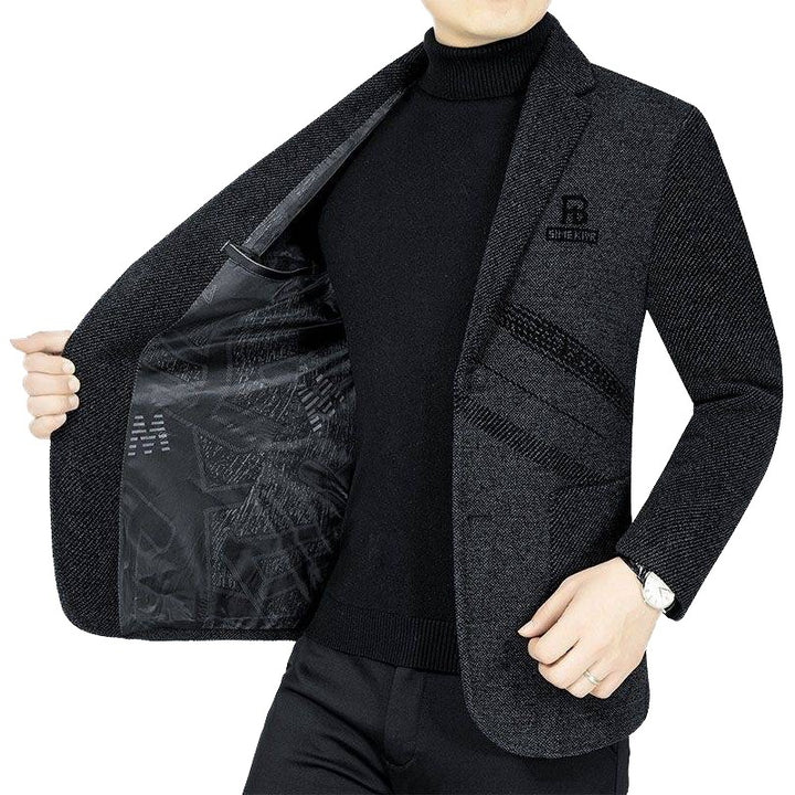 Herren Casual Slim Fit Jacke aus technischem Stoff Echoarchiv