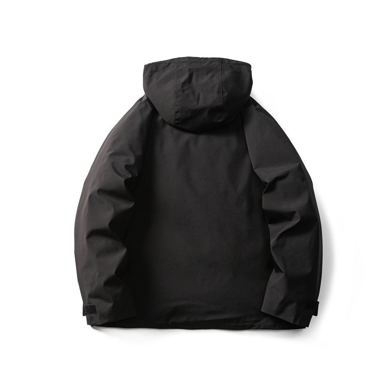 Herren Funktionelle Outdoor-Softshelljacke mit Kapuze und Mehrfachtaschen Echoarchiv
