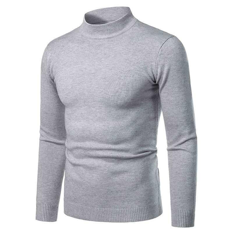 Herren Hochwertiger Rollkragenpullover aus feinem Strick Echoarchiv