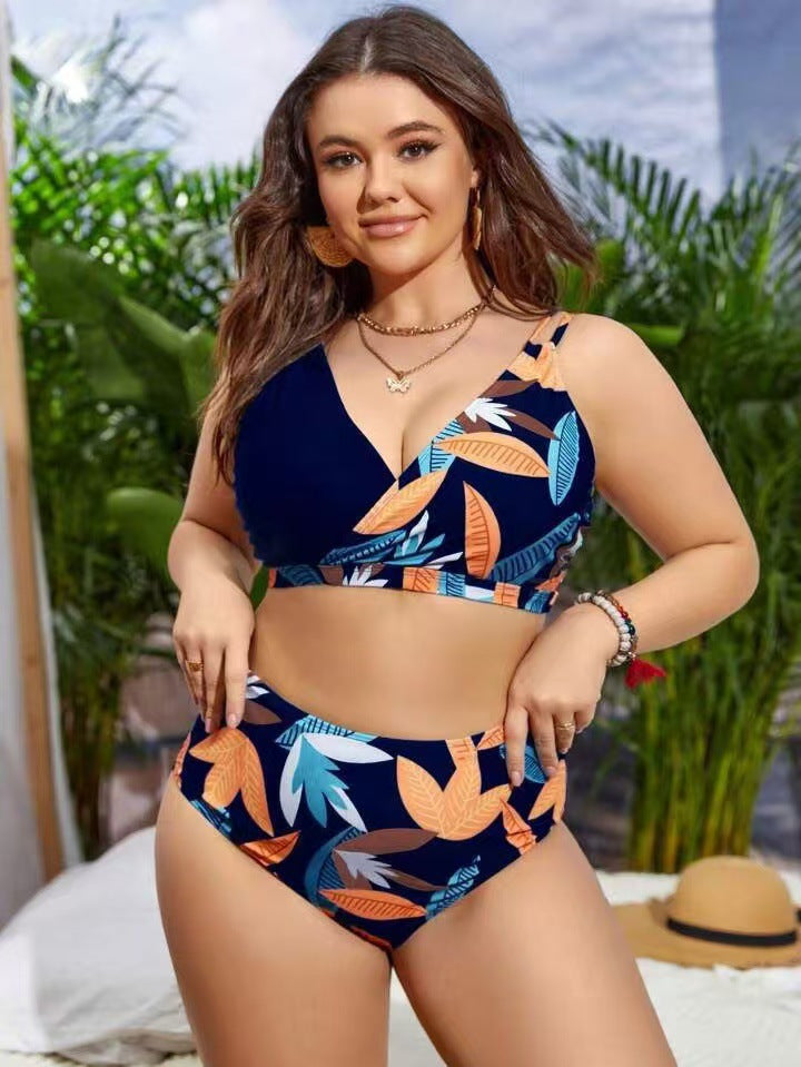 Damen Bikini-Set mit elegantem V-Design und hohem Taillenbund Echo Archiv